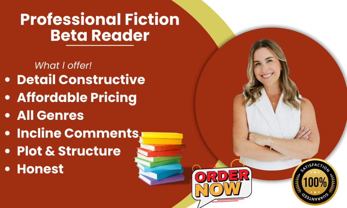 I Will Beta Read, Critique, and Provide Fast Detailed Feedback on Your Fiction Manuscript