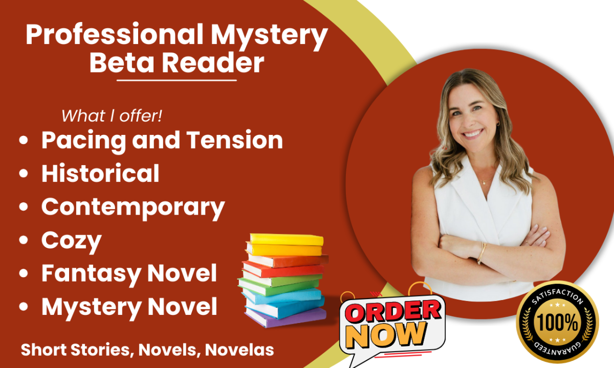 I will beta read mystery novel romance novel science fiction