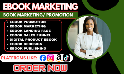 I will do targeted ebook marketing book promotion, viral ebook promotion sales funnel