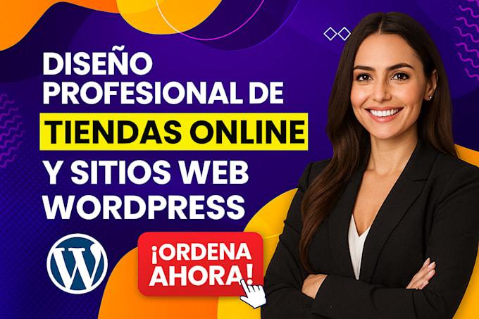 I will crearé tu tienda online profesional con WordPress y WooCommerce – página web y sitio