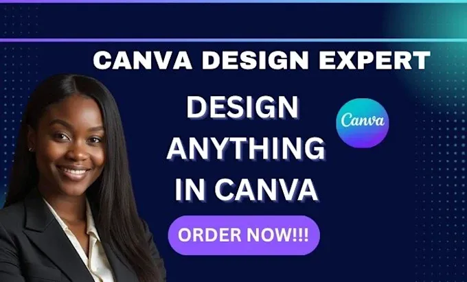 I will create any Canva digital art design, graphic design, flyer, logo, brochure