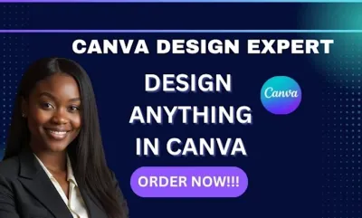 I will create any Canva digital art design, graphic design, flyer, logo, brochure
