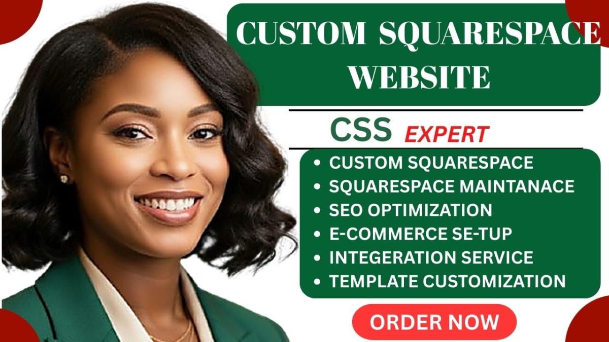 I Will Create a Unique Custom Built Squarespace Website Tailored to Your Needs