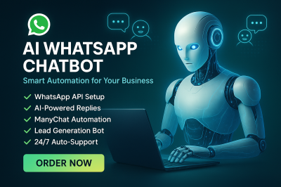 I will build WhatsApp Chatbot API AI Chatbot Automation n8n Chatbot Automation Fix n8n