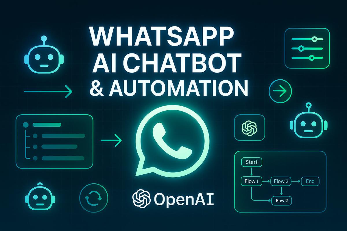 I will build a powerful WhatsApp AI chatbot and n8n automation workflow with OpenAI