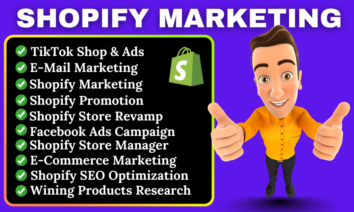 I Will Boost Shopify Sales with SEO, Store Promotion, and E-Commerce Marketing Traffic