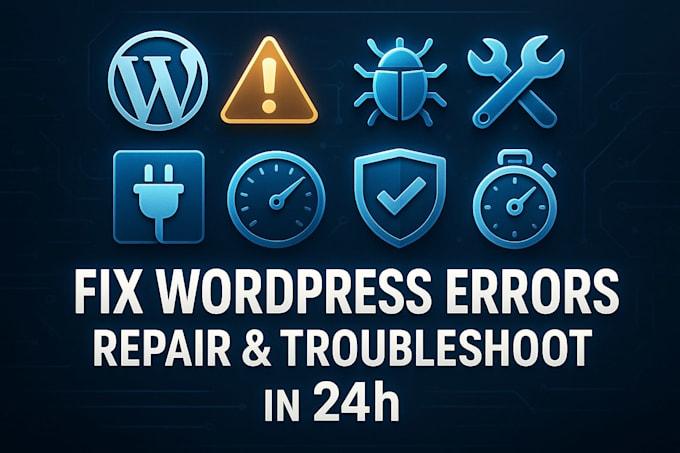 I will urgently fix WordPress errors, troubleshoot and repair your website in 24h Divi