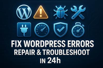 I will urgently fix WordPress errors, troubleshoot and repair your website in 24h Divi
