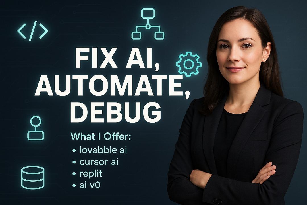 Fix Lovable AI Cursor AI Base44 N8N Automation Replit AI V0 Supabase Bolt New