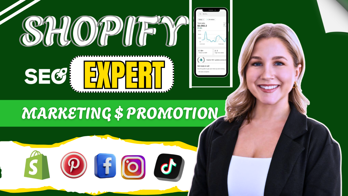 I will do ecommerce Shopify marketing, Shopify SEO promotion to boost Shopify sales