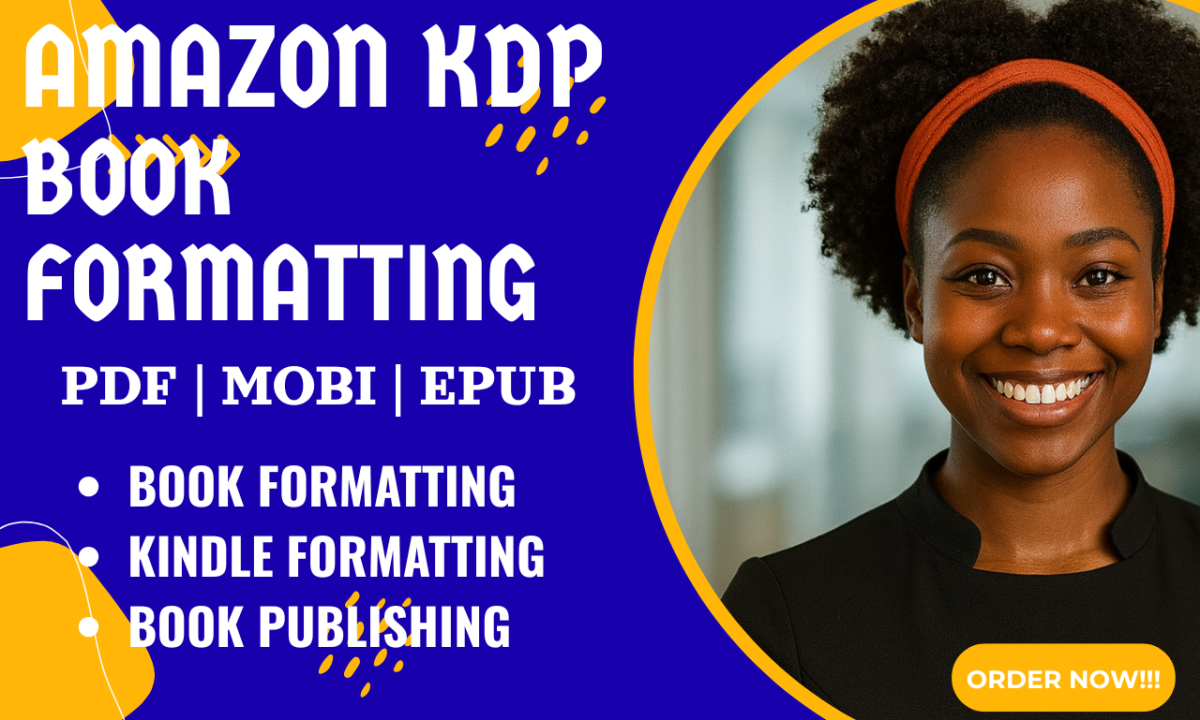 I Will Format Your Amazon KDP Paperback and Ebook Professionally for Kindle