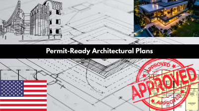 I will create architectural plans, 3D modeling plans