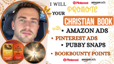 I will promote your book with Amazon ads, Pinterest ads, Pubby, and Book Bounty