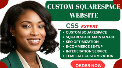 I will create a unique custom built Squarespace website tailored to your needs