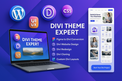 I Will Build, Design, Redesign Responsive Divi Website Using Divi Theme and Divi Builder