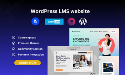 I will build WordPress eLearning LMS website with LearnDash, online courses, and community features