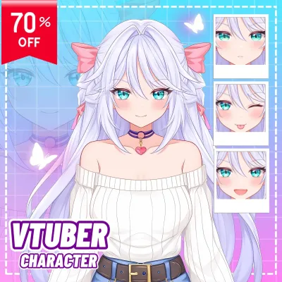 I will draw rig pro live2d vtuber model 3d vtuber anime vtuber model for vtuber studio
