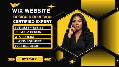 I will build Wix website, design Wix or redesign Wix website for your business