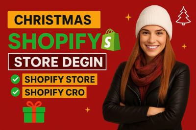 I will design a high converting Christmas Shopify store for holiday sales