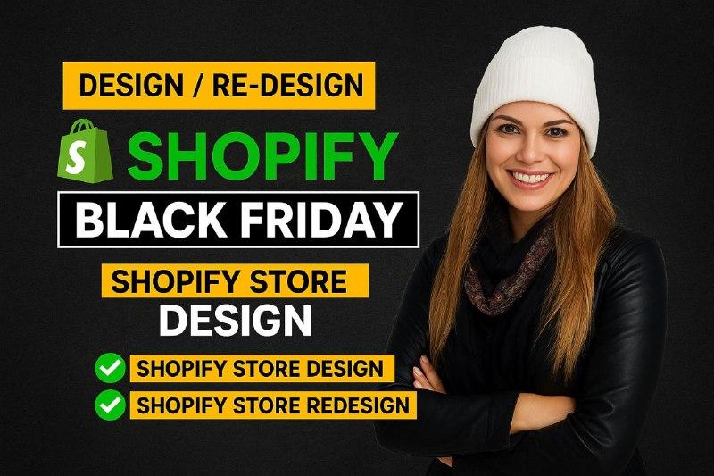 I will build a high converting Shopify Black Friday store