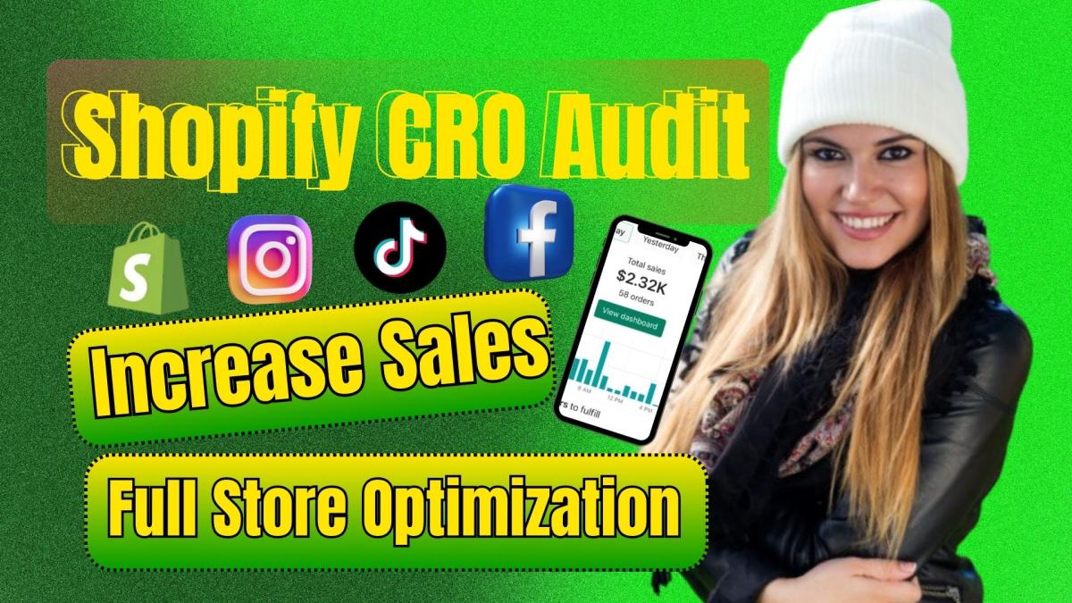 I Will Audit and Optimize Your Shopify Store to Increase Conversions and Sales