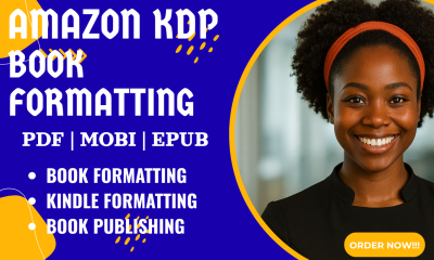 I Will Format Your Amazon KDP Paperback and Ebook Professionally for Kindle