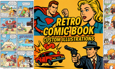 I will 80s 70s Retro Vintage Horror Comic Poster VHS Poster Pulp Cover Spooky Dark Ark