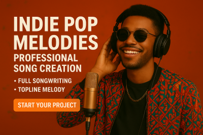 I Will Create Industry-Ready Indie Pop Music with Heartfelt Vocals and Production