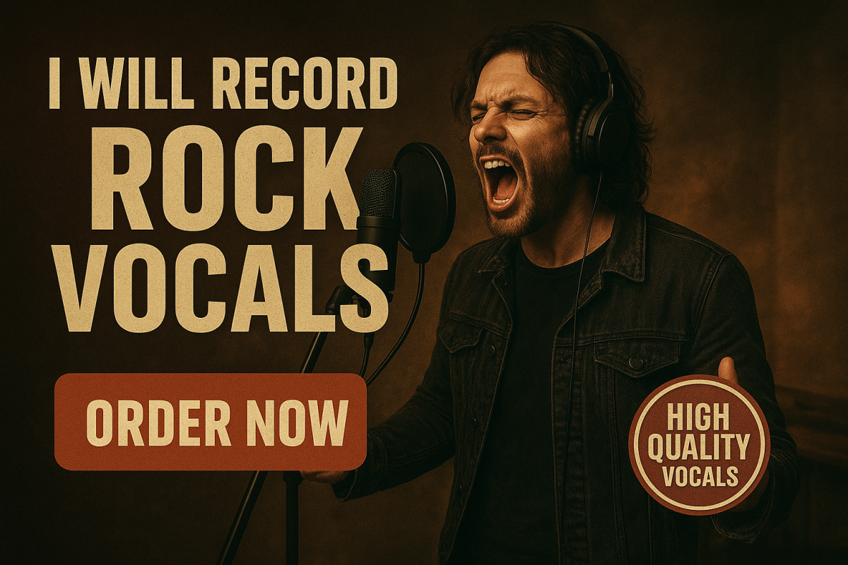 I Will Record Professional Metal and Rock Vocals with Clean and Scream Performance