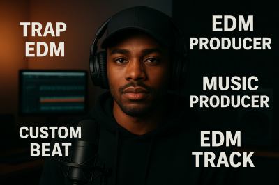 I will produce a professional trap edm track and beat for you