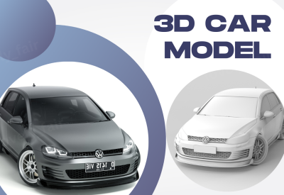 I will create 3D car, truck, and vehicle models with 3D rendering for manufacturers