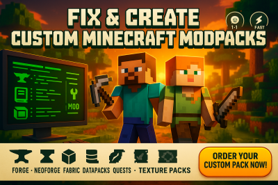 I will optimize modpack minecraft datapack development fabric modpack resource pack