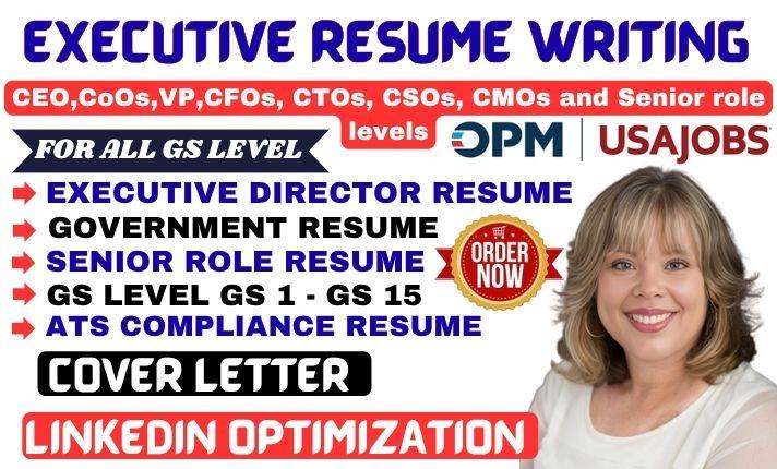 I Write Resume for Executive, Director, Senior Level, Tech Resume, Resume Writing
