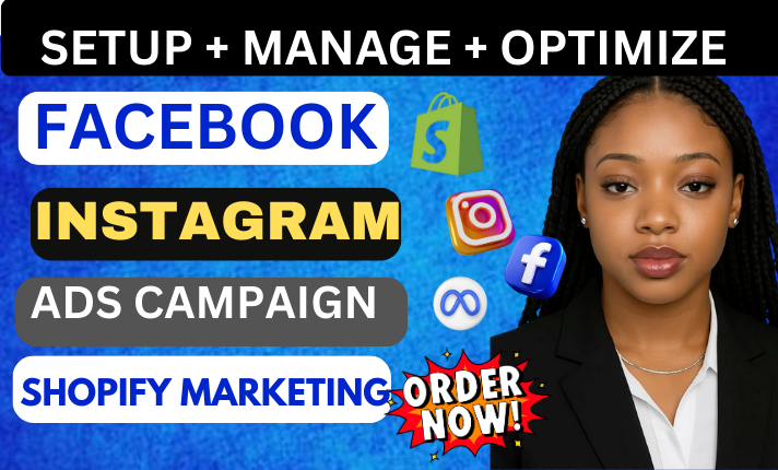 I Will Run Shopify Marketing Facebook Meta Ads Campaign to Boost Your Store Sales