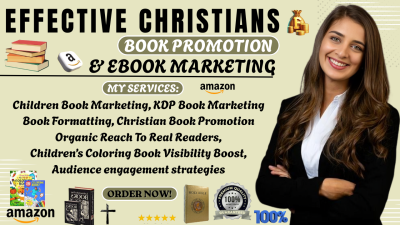 I will do effective children coloring book promotion Christians book marketing