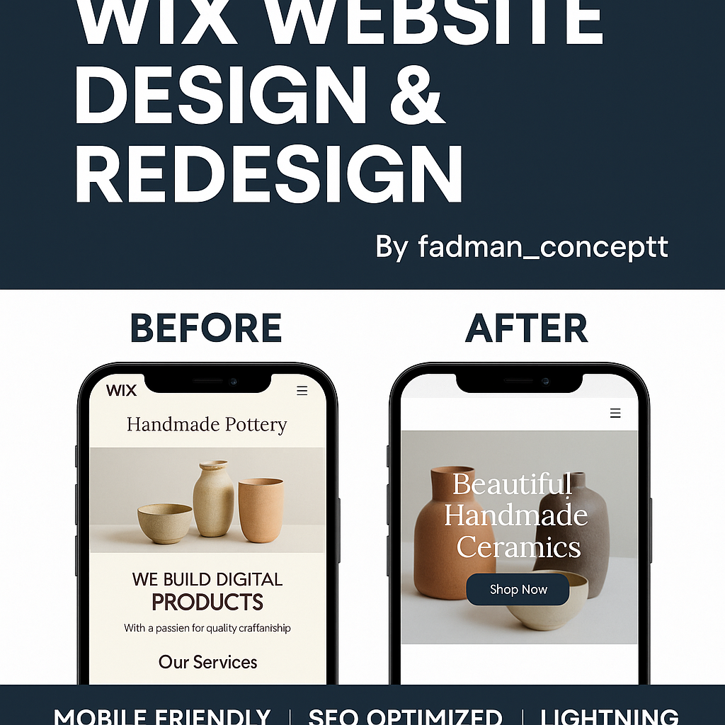 I will Wix website redesign Wix website design Wix website redesign Wix website design