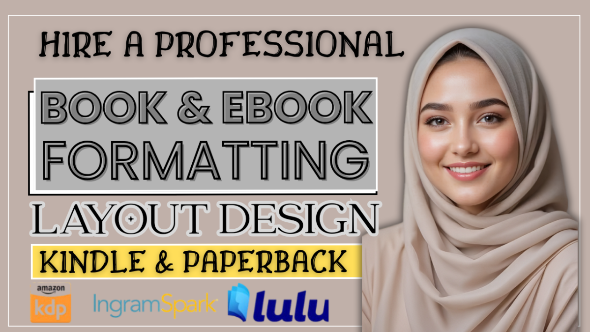 I will do Amazon KDP book formatting, ebook formatting, Amazon KDP paperback formatting