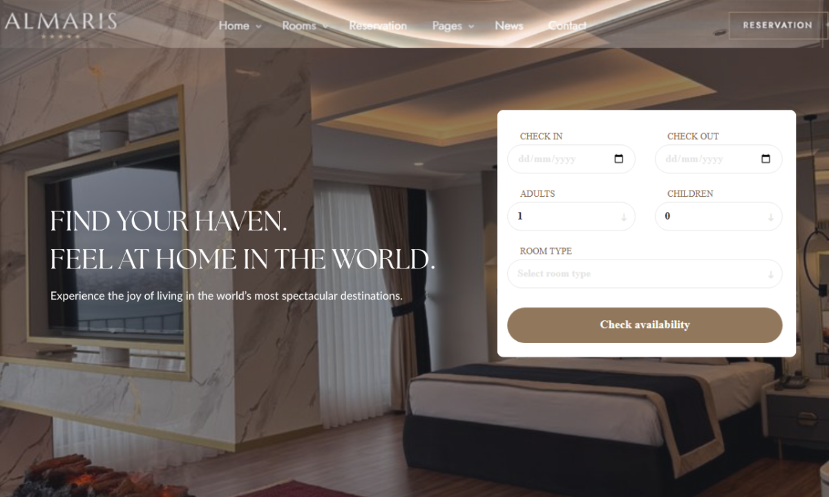 I will design vacation property management Lodgify Airbnb hotel booking travel website