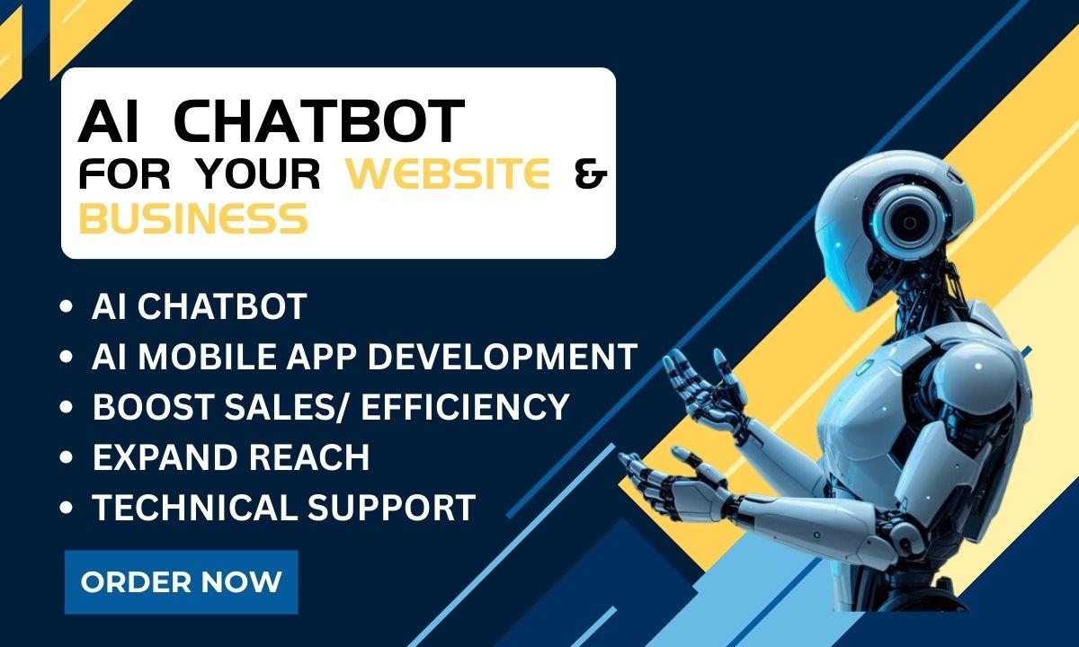 I will build AI Chatbot, AI Mobile App, AI Website Development | AI Developer