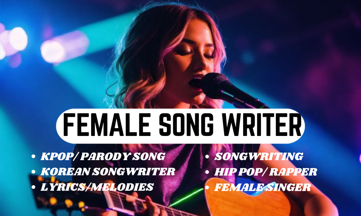 I will be bilingual Korean K-pop, lyrics, female songwriter, melody demo, female singer