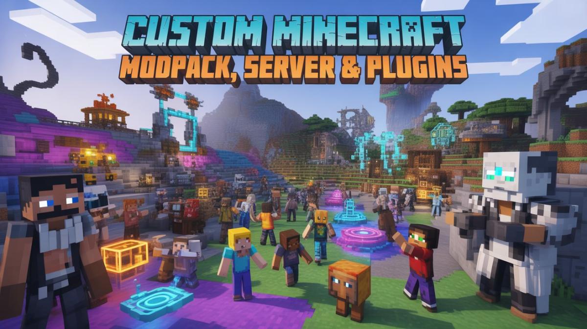 I will fix, create, optimize, custom Minecraft modpack, plugins & full server setup Forge