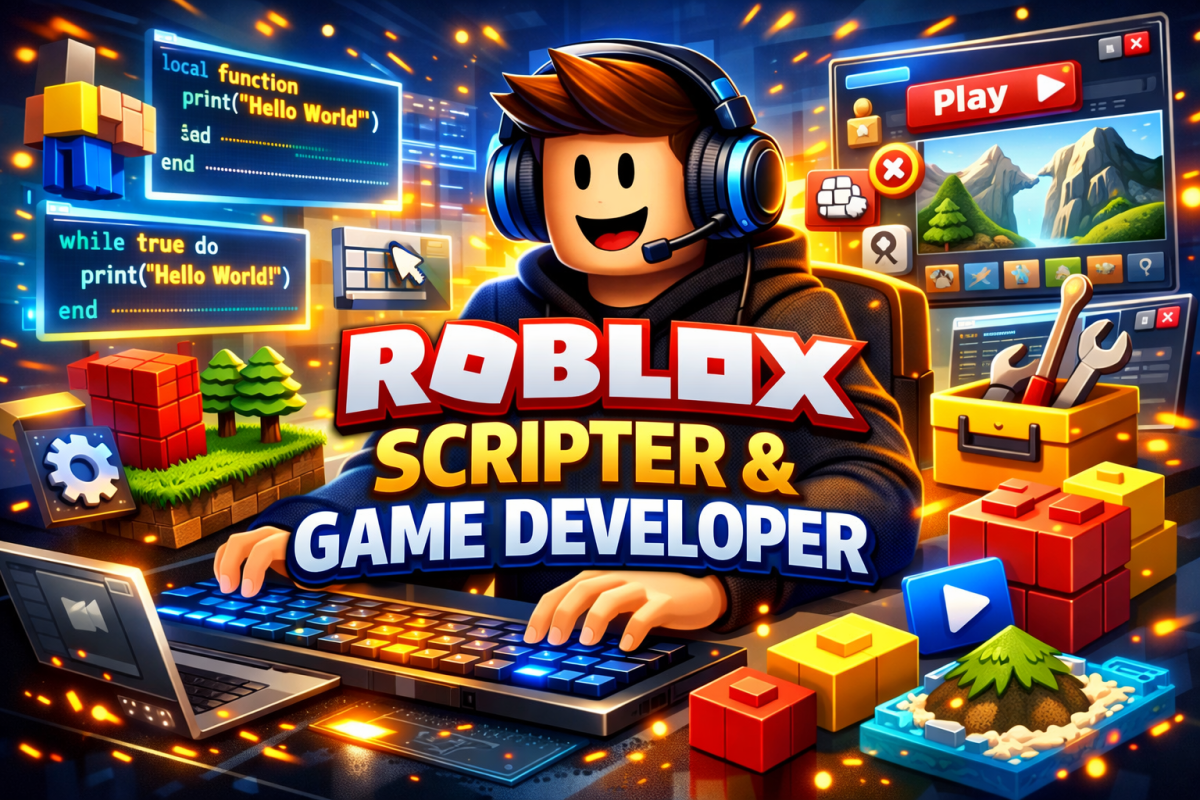 I will roblox scripter, full game creation, fivem server bugs fix, builder roblox