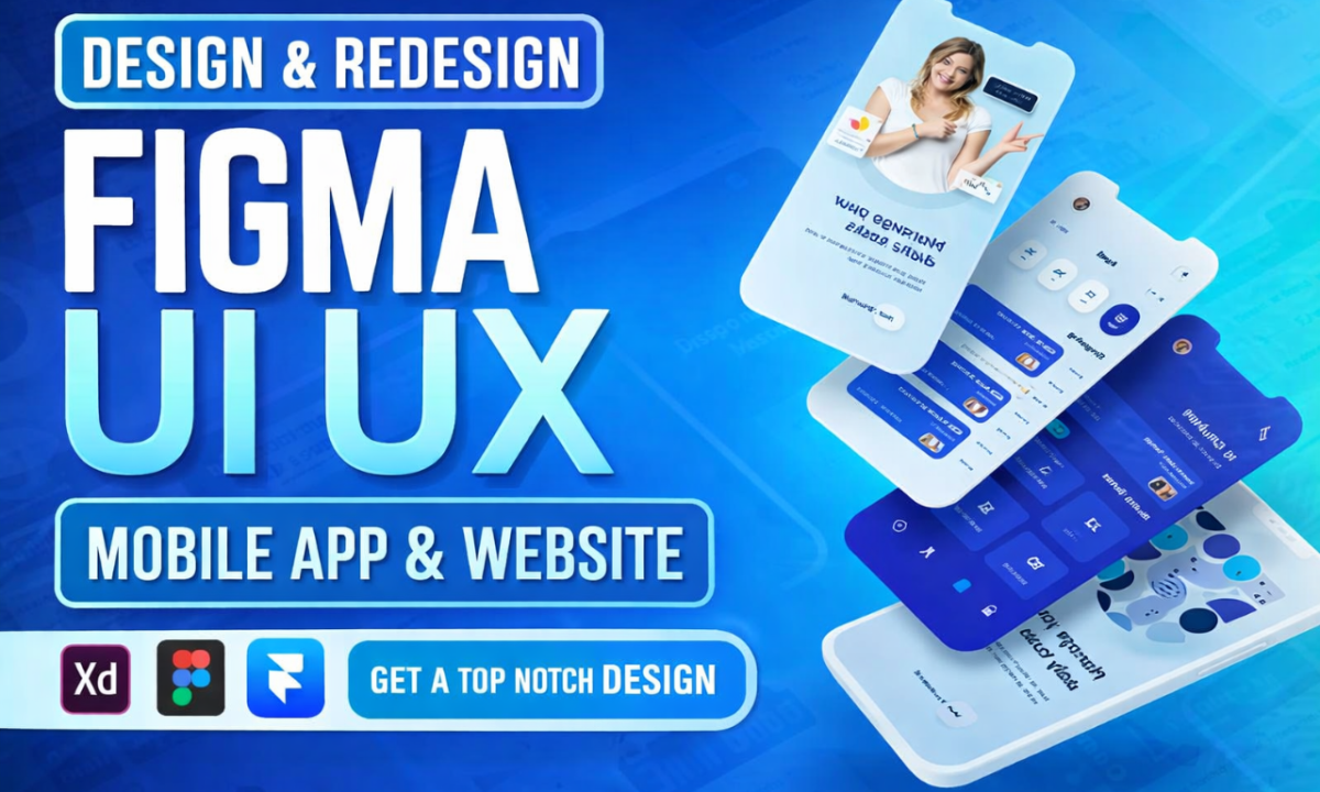 I Will Design Figma UI UX for Mobile Apps, SaaS UI UX, and Website Design in Figma