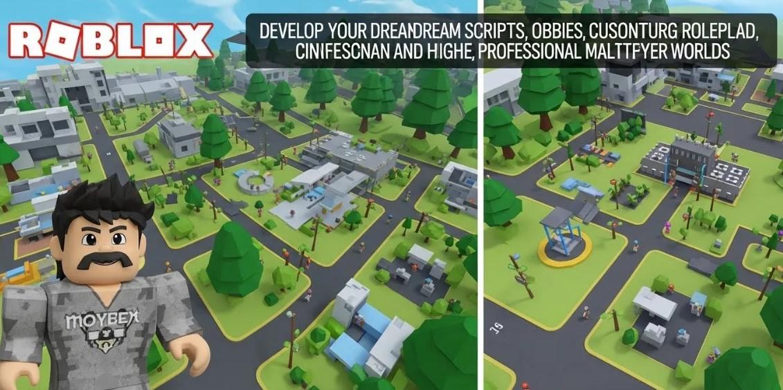 I will build Roblox game development Roblox scripting Roblox UGC Roblox map game creator