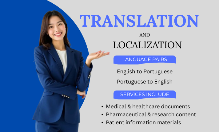 I will translate medical, healthcare content into Portuguese Brazil