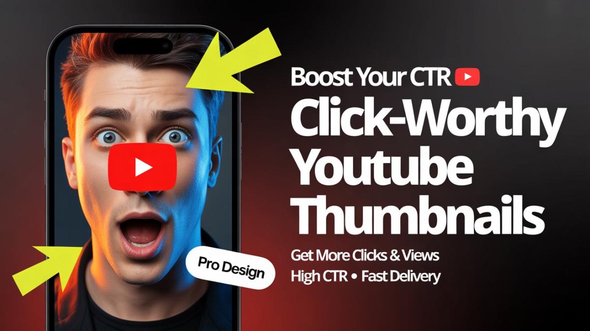 I will design clickworthy YouTube thumbnails that boost CTR and views