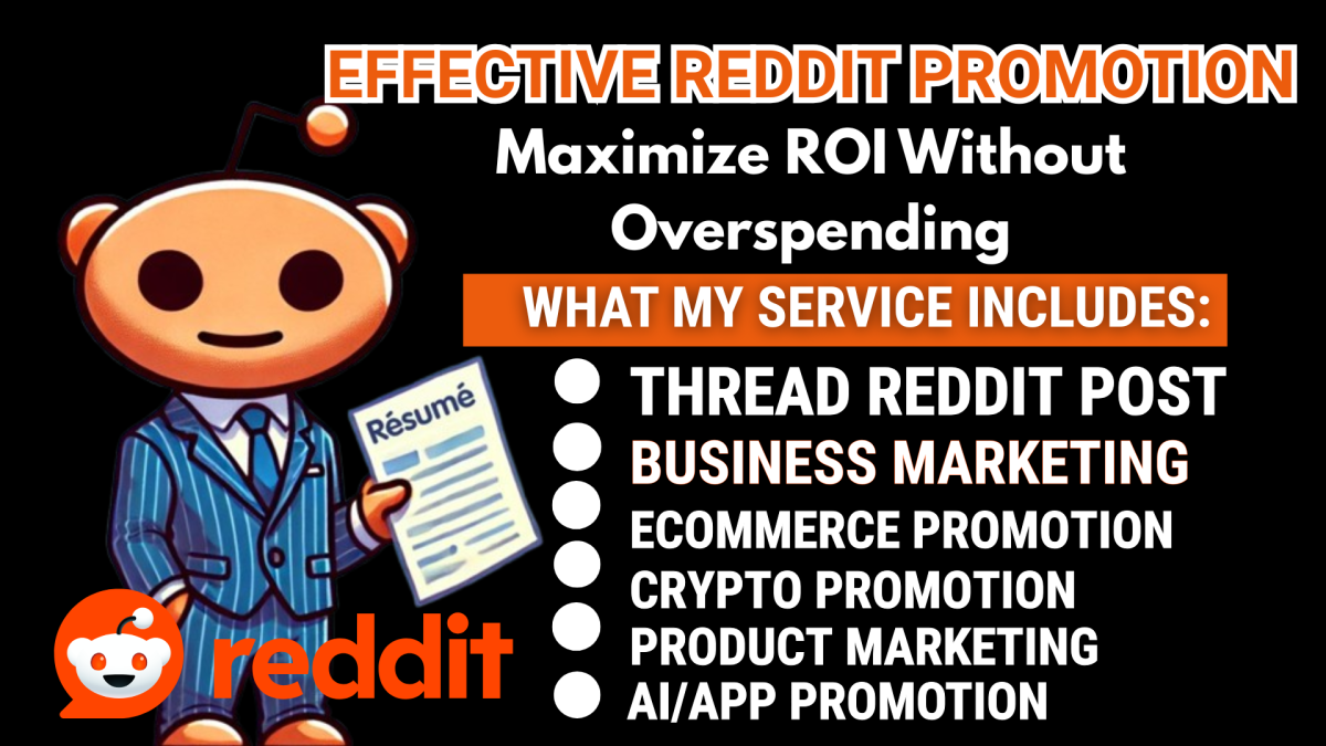 I will do organic Reddit post and comment to grow AI business website SaaS product link