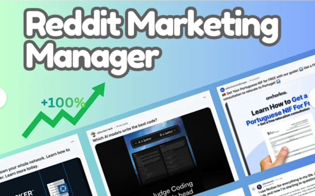 I will be your professional Reddit marketing manager