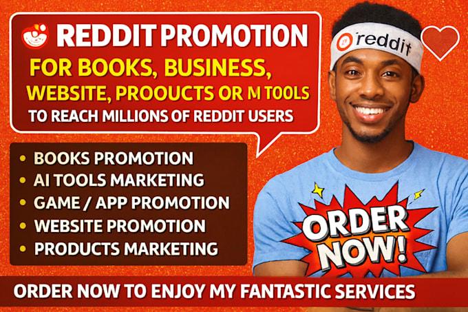 I will mention AI SaaS Business Brand, Ebook Marketing with Post on Reddit, Instagram
