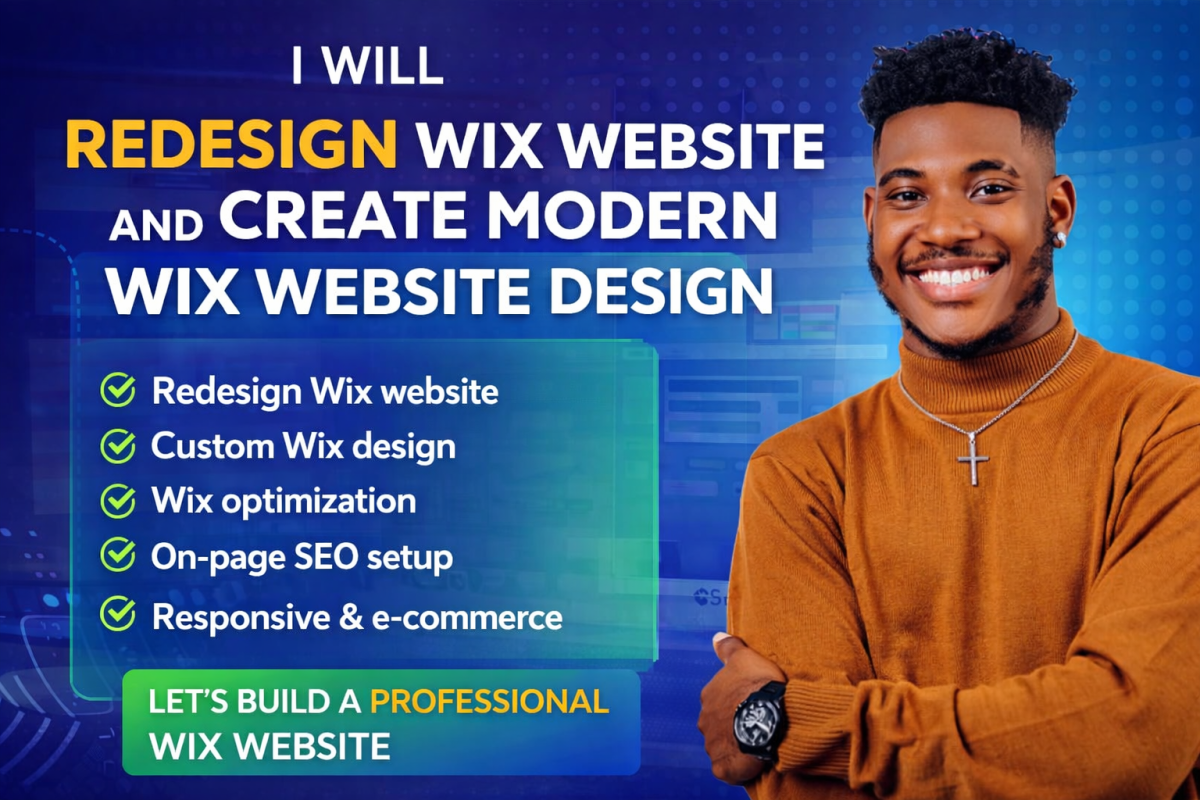 I Will Redesign Wix Website and Create Modern Wix Website Design